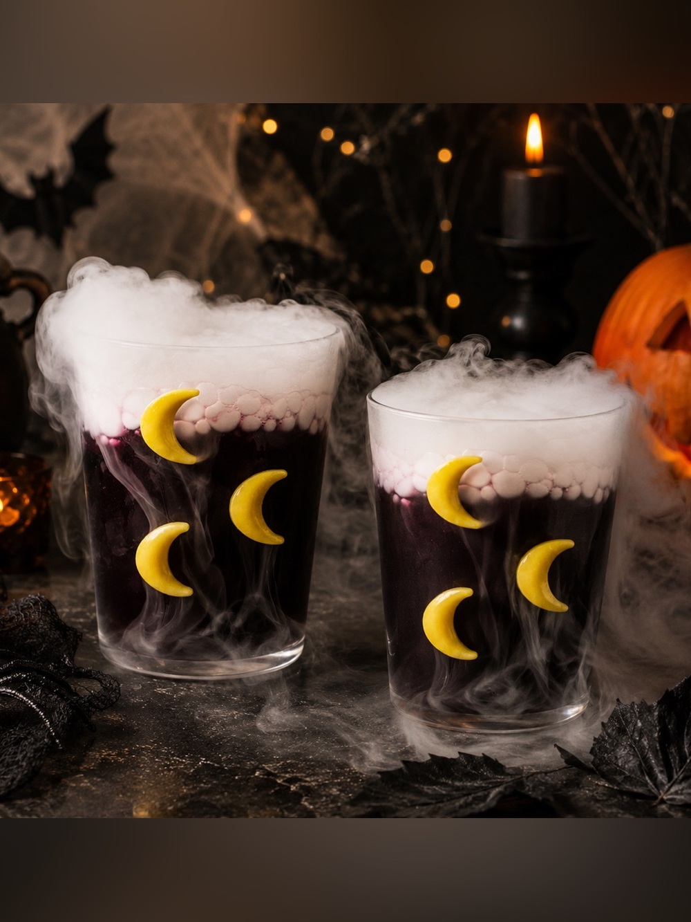 NEW Anthropologie The Icon Juice Glass: 3D Halloween Edition, Moon, Set of 2 🌙 🌙